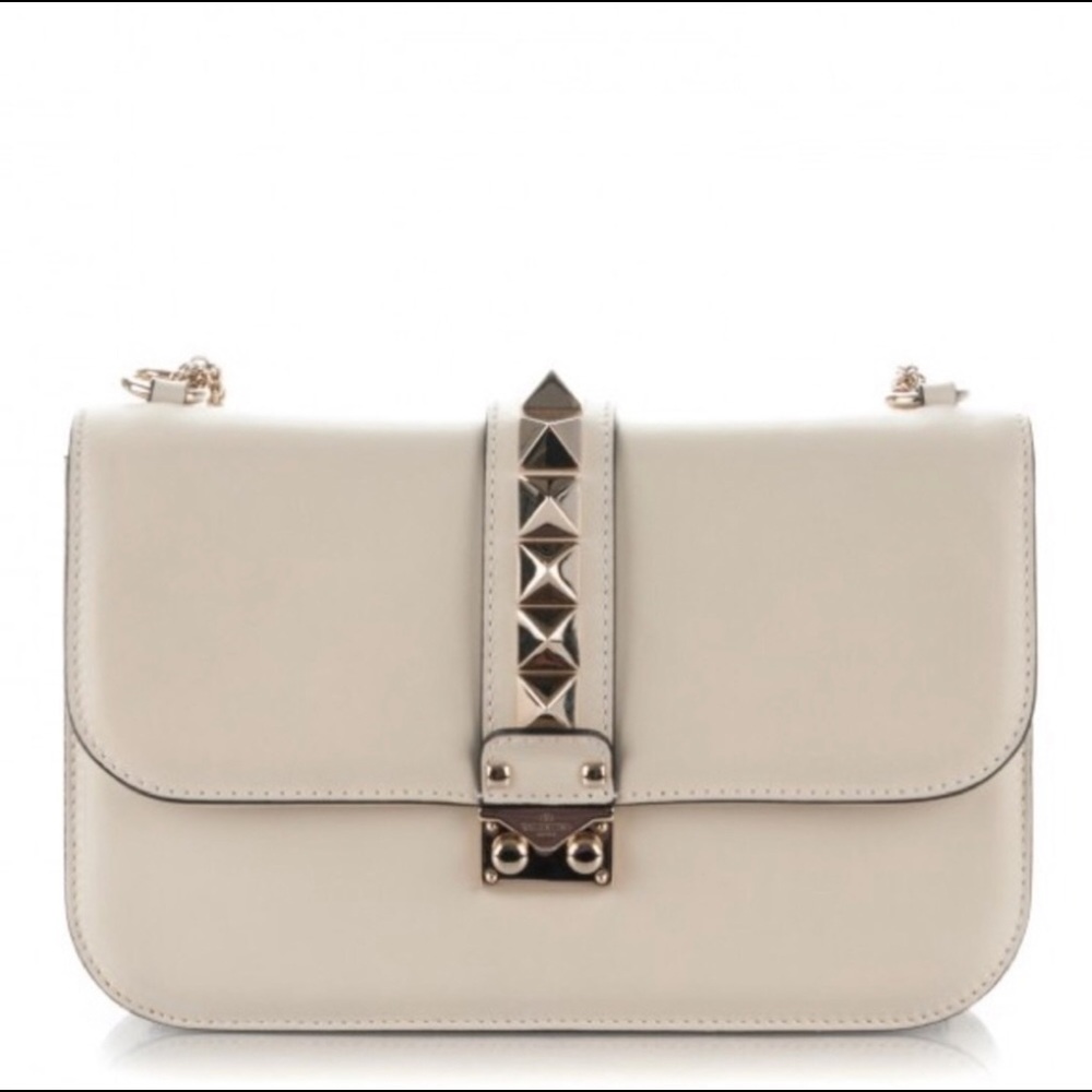 VALENTINO Vitello Glam Lock Rockstud Flap